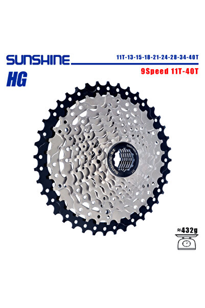 Choice كاسيت دراجة SUNSHINE 9 سرعات 11T-40T عجلة حرة 8/9/10/11/12 سرعات 32/36...