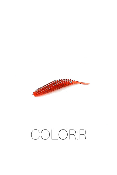 Choice 25mm100pcs0.1g R SUPERCONTINENT Small worm bait soft bait Tanta shrimp...