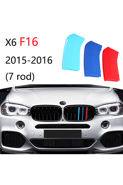 Choice39 مجموعة من 3 قطع من شرائط تزيين الشبك الأمامي لسيارات BMW الفئة 1، 2،...