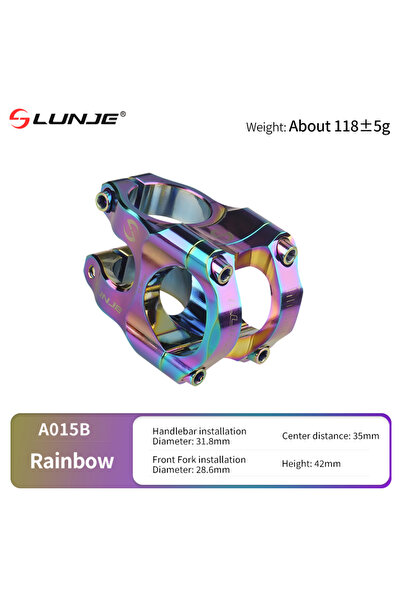 Choice B style-Rainbow Handlebar Stem Aluminum Alloy MTB Road Bike Stem Ultra...