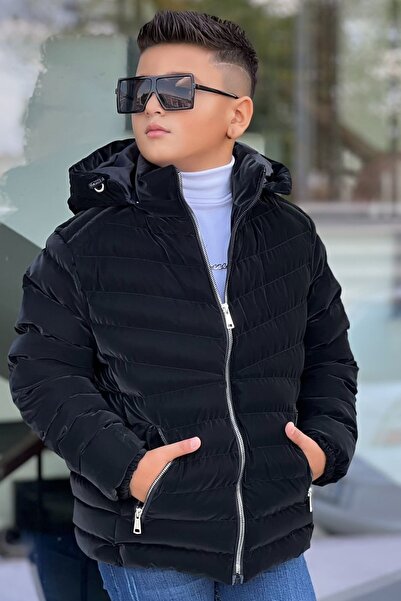 Pina Kids Boy's Detachable Hooded, Densely Stitched Nova Fabric Winter Puffer...