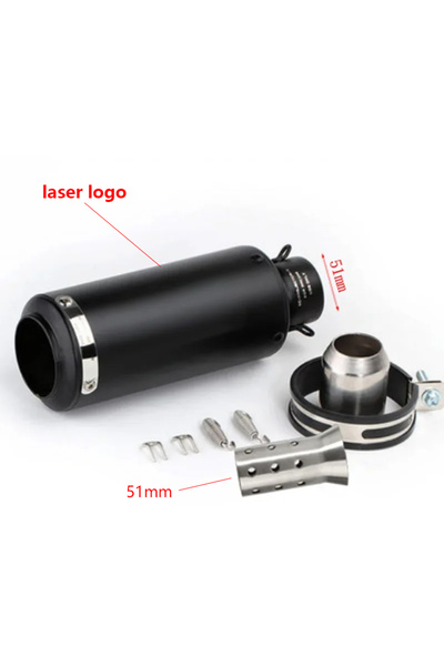 Choice23 Type G1 51mm motorcycle exhaust inox muffler carbon fiber exhaust Un...