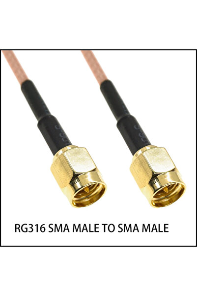 Choice24 موصل RG316 ذكر-أنثى SMA ذكر-أنثى بطول 50 سم، موصل تجعيد RPSMA، صامول...