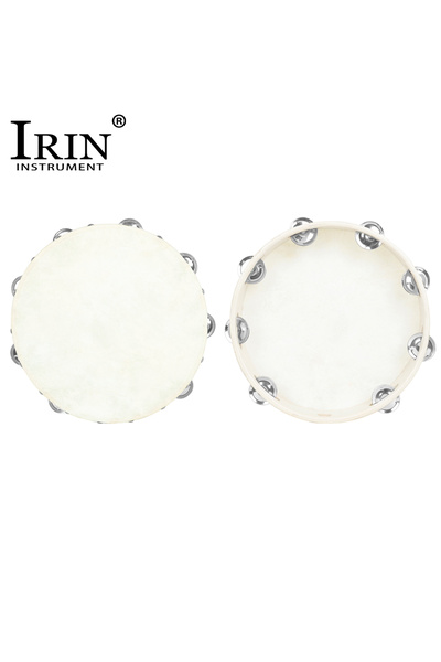 Choice 8 Inch IRIN 8/10inch Tambourine Orff Sheepskin Drum Wood Tambour Pande...