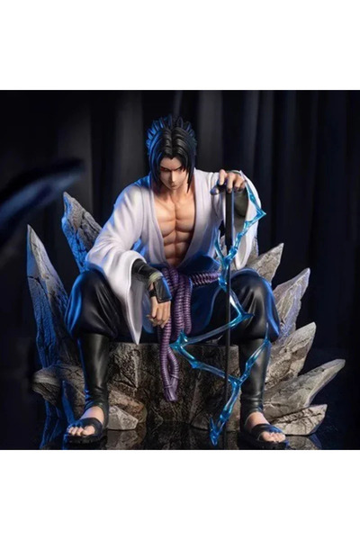 Choice Bandai no box 18cm NARUTO Uchiha Sasuke Mantra Seal Action Figure Sitt...
