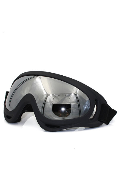 Choice1 Silver PC lens Polarized Motocross Bike Goggles Motorcycle Off Road R...