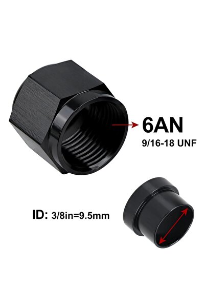 Choice1 AN6 4AN 1/4 6AN 3/8 8AN 1/2 12AN 3/4 10AN Female to 5/8"Hardline Tube...