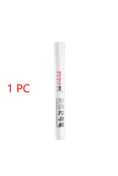 Choice 1 pcs 2.0mm White Marker Pens set Oily Waterproof White Gel Pen DIY Gr...