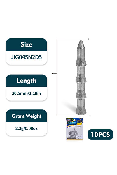 Choice 2.3g 10pcs Fishing Insert Lead, Weight 0.03/0.05/0.08oz, Fishing Sinke...