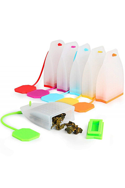 Choice1 4pcs 2/4pcs Silicone Tea Infuser Bag Reusable Safe Loose Leaf Tea Bag...