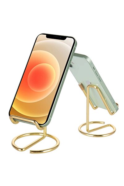 Choice Golden Cell Phone Stand for Desk, Business Card Holder,Cute Metal Cell...