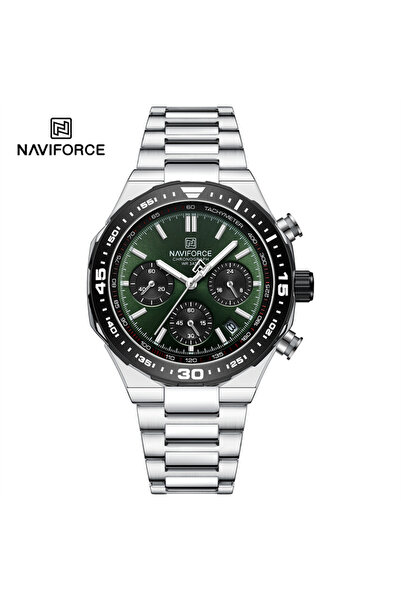 Naviforce ساعة SGNS أنيقة للرجال، عالية الجودة، فاخرة، مصنوعة من الفولاذ المق...