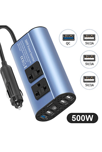Choice3 500W-BLUE 400W/500W/1500W Car inverter DC 12V to AC 220V converter, 3...