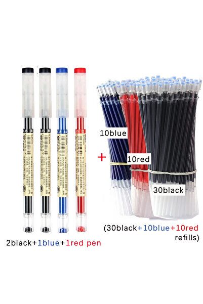 Choice 0.35mm 54pcs mixed set 54Pcs/Set 0.35mm Gel Pens Office School Exam Si...