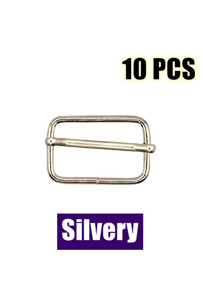 Choice24 32mm Silvery 10Pcs/Pack Metal Slides Tri-Glides Wire-Formed Roller P...