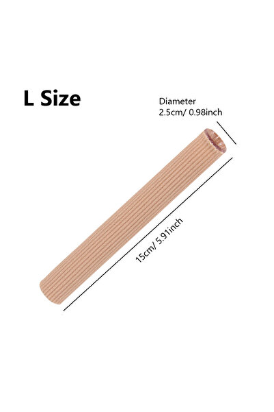 choice2 L Soft Fiber Gel Toe Sleeves Breathable Silicone Tube Finger Protecto...
