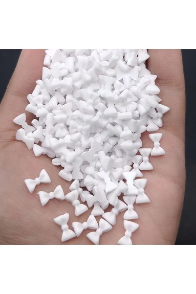Choice5 NAILFYOU 50pcs 50pcs Japanese Solid Bowtie Nail Art Charms Resin Kawa...