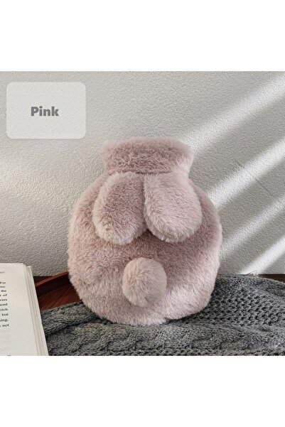 Choice3 Pink 300ML Cute Plush Rabbit Hot Water Bag with Cover For Winter Hand...