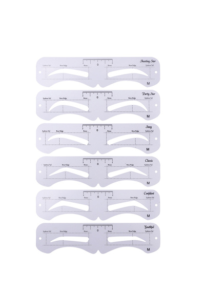 Choice M The New Fixed PVC Eyebrow Shaper Template Can Be Reused With High-qu...