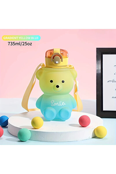 Choice By you Yellow 735ml 1pc Cute Bear Water Bottle BPA-Free Portable Kettl...