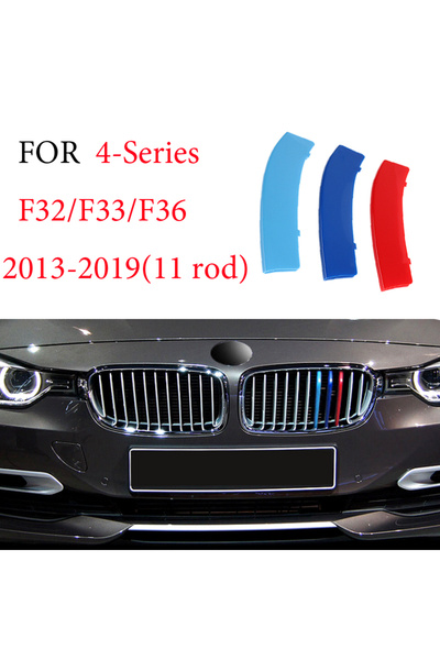 Choice43 F32 13-19 11rod 3 قطع شرائط تزيين الشبك الأمامي لسيارات BMW الفئة 1 ...