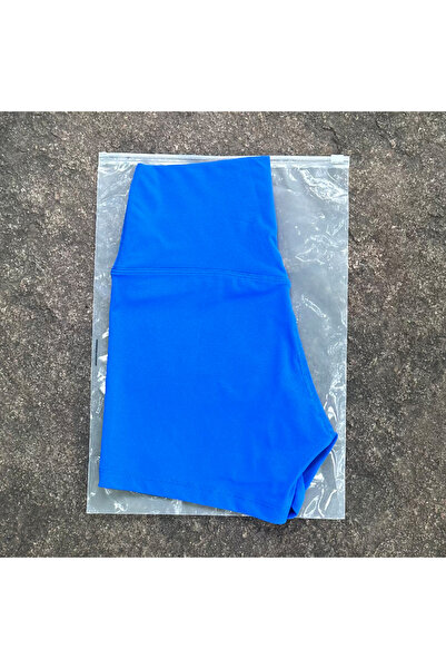 Choice62 L Electric blue Women Sports Shorts High Waist Yoga Shorts Slim Fit ...
