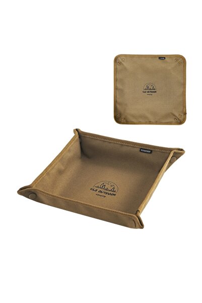 Choice Khaki L 1pc Portable Camping Organizer Tray - Compact Home and Travel ...