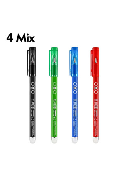 Choice6 Mix 4Pens 4/12PCS Heat Erasable Pens Bullet Nib Colored Heat Sensitiv...