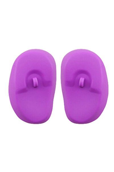 Choice3 Purple Silicone Ear Cover Hair Coloring Dyeing Ear Protector Waterpro...