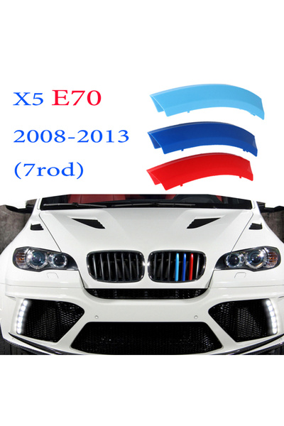 Choice38 مجموعة من 3 قطع من شرائط تزيين الشبك الأمامي لسيارات BMW الفئة 1، 2،...