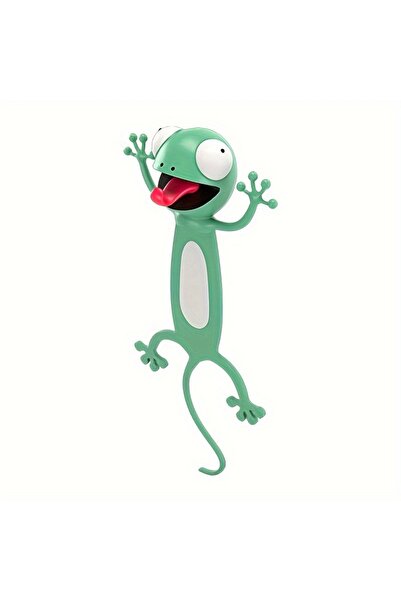 Choice1 Madagascar gecko 1 Pc 3D Stereoscopic Animal Bookmark Original PVC Cr...