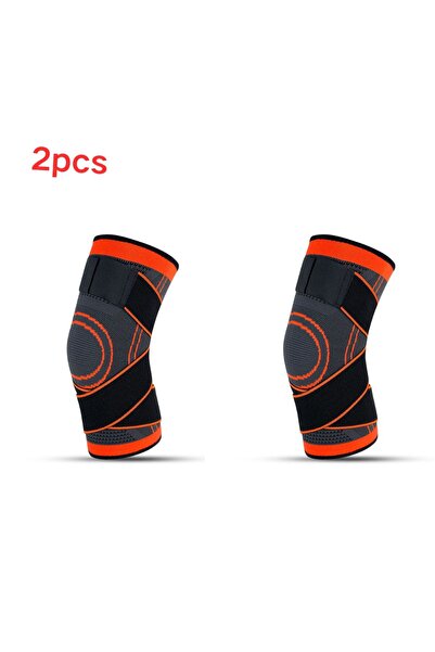 Choice 2pcs Knee Compressions Sleeve with Adjustable Straps for Running Worki...