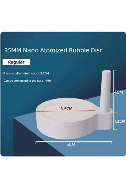 choice2 White-3.5cm Air Stone Oxygen Aerator For Aquarium Disc Bubble Diffuse...