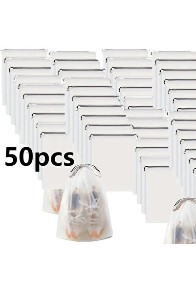 Choice 50pcs 10PCS Portable Shoe Storage Drawstring Eco Storage Bag for Sundr...