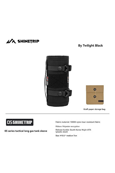 Choice L Blackened Gas Cylinder Protective Cover Outdoor Series Anti-Collisio...