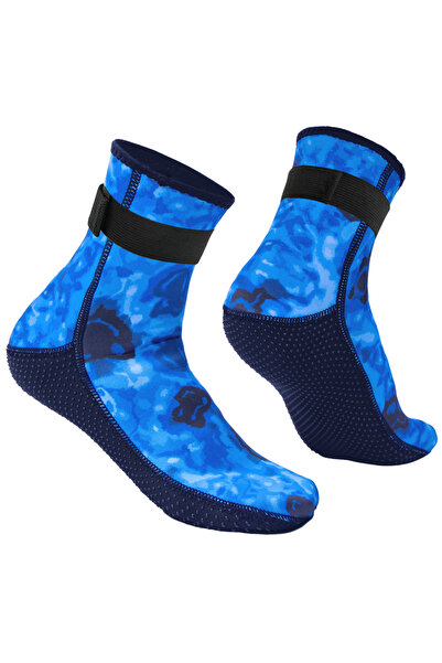 Choice13 XL Camouflage blue 3mm Neoprene Water Socks Diving Sock Anti-Slip We...