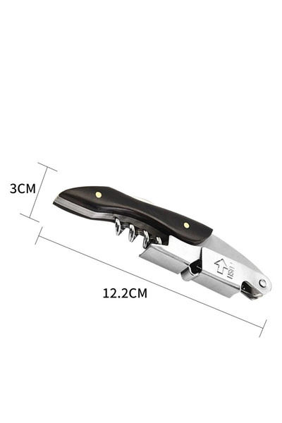 Choice 4 Stainless Steel Wine Opener, Professional Waiters Corkscrew, Leather...