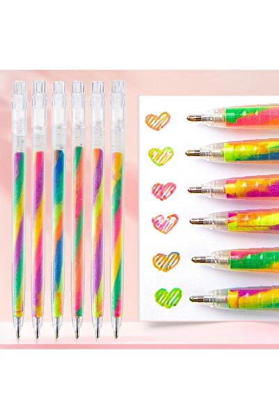 choice2 6 color flash 6/18 Colors Dreamy Rainbow Color Changing Gel Pens Set ...