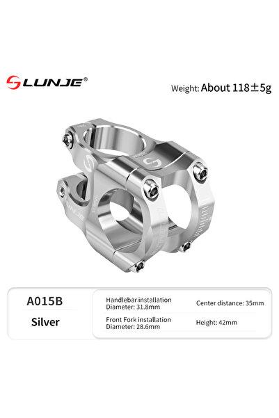 Choice Silver MTB Road Bike Stem CNC Mountain Bicycle Bridge Short Power 31.8...