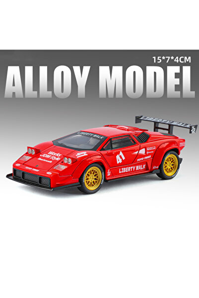 Choice LBWK Red 1:32 Lambor Countach LP500S LBWK Toys Models Cars Alloy Dieca...