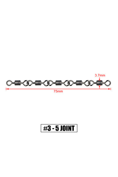 Choice 5 Jointed No 3 Spinpoler 20pcs Ball Bearing Swivel 2 3 4 5 Jointed Fis...