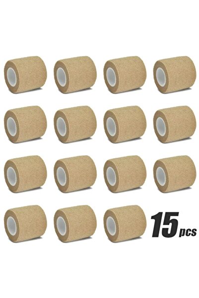 Choice3 2.5cmx4.8m beige 15 pcs 6/15Pcs 4.8m Black First Aid Self Adhesive Co...