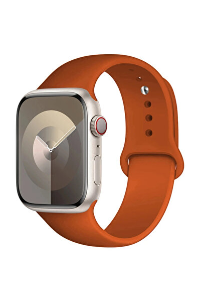 Choice 49mm-42-44-45mm M-L 13 Orange Silicone Band For Watch strap 44mm 45mm ...