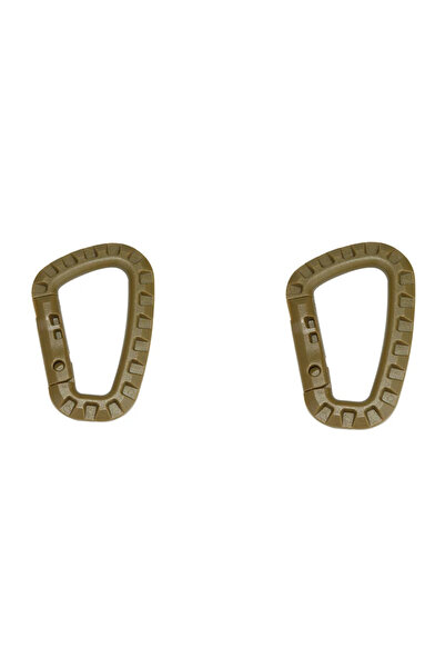 Choice 2pcs khaki Tactical Carabiner Carabina Karabiner Clip Plastic Cadet Hi...