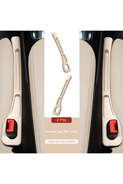 Choice3 1 Pair For Beige 2Pcs Car Seat Gap Filler Side Seam Plug Strip Leak-p...