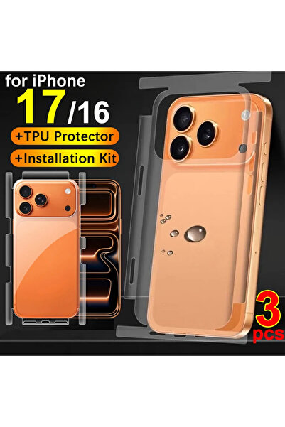 Choice7 3PCS iPhone17 ProMax HD CLear Film 1-3Pack Back Border Full Cover Hyd...