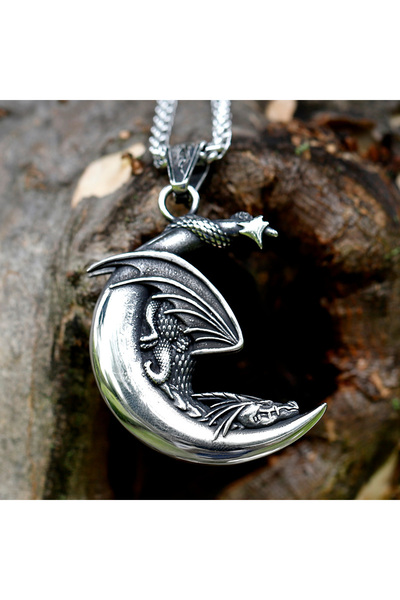 Choice Pendant with A Chain 2022 NEW Men's 316L stainless-steel Viking Sleepi...