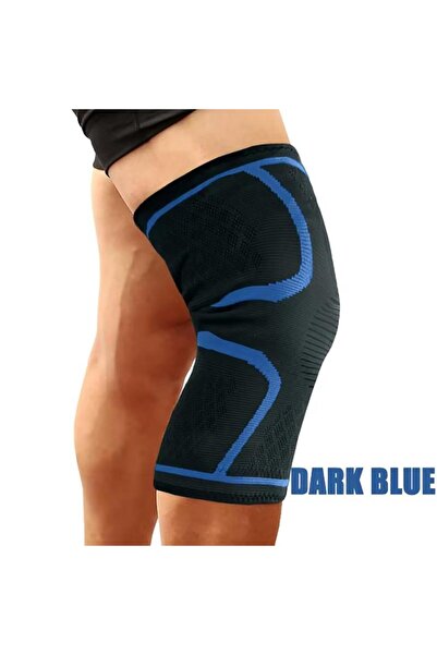 Choice M dark blue-1pc 1/2PCS Fitness Running Cycling Knee Support Braces Ela...