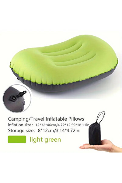 Choice green Camping Pillow with Ultralight Inflatable Pillow for Neck Lumbar...