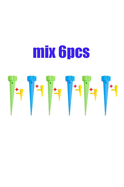 choice2 MIX-6Pcs 6-24pcs Auto Adjustable Drip Spike Water Bottle Irrigation S...